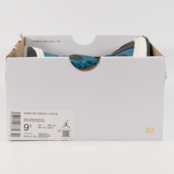 Air Jordan 1 Low SE 'Split - Bright Spruce' DR0502-300 size 9.5 - Picture 9 of 9